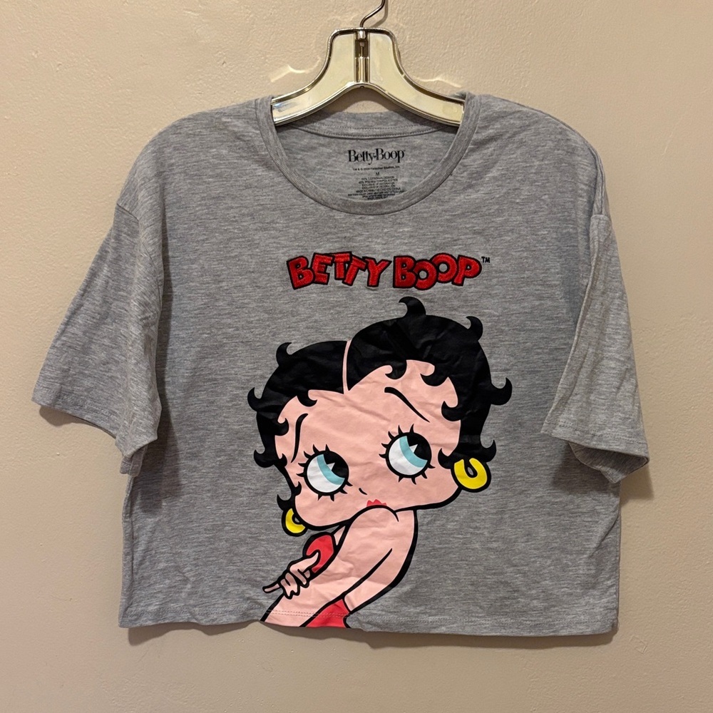 Betty Boop Gray and Red Kids T-Shirt